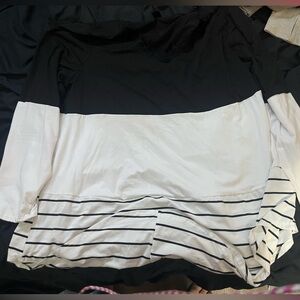 Blank and White Striped Shirt